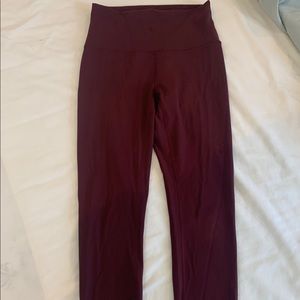 LULULEMON Align pants size 6 Burgundy